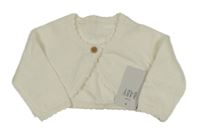Nové - Bílé svetrové bolerko George 