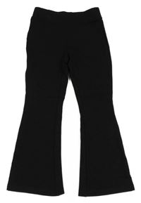 Černé teplákové zvonové kalhoty Only 