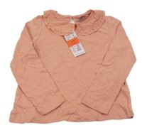 Nové - Růžové triko s límečkem Pepco