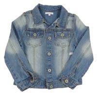 Světlemodrá šisovaná riflová bunda s prošoupáním Bluezoo