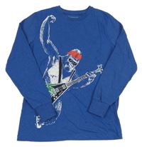 Modré triko s gorilou Next