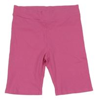 Růžové žebrované legínové kraťasy Page one young