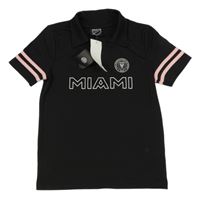 Nové - Černo-růžové fotbalové polo tričko Miami 