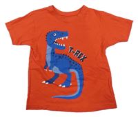 Červené tričko s dinosaurem Primark