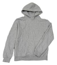 Šedá melírovaná mikina s kapucí H&M