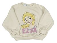 Smetanová oversize mikina s Elsou ZARA