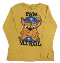 Okrové triko s PAW PATROL - Chase C&A
