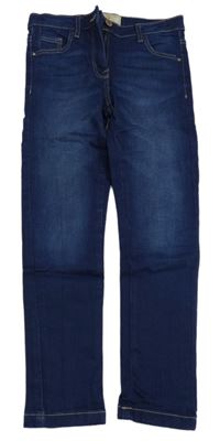 Tmavomodré skinny teplákové rifle Next