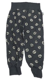 Tmavošedé tepláky s pandami JAKO-O