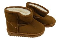 Hnědé semišové zateplené válenky Fashion vel. 23