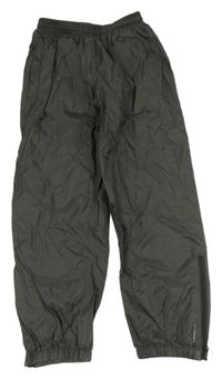 Tmavošedé šusťákové nepromokavé funkční kalhoty Quechua