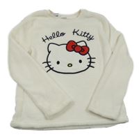 Smetanová plyšová mikina s Kitty ZARA