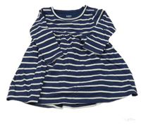 Nové - tmavomodro-bílé pruhované šaty M&S