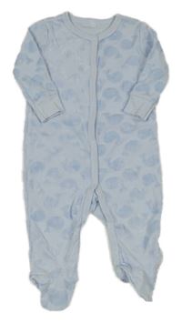 Světlemodrý overal s velrybami Rock-a-Bye Baby