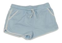 Světlemodro-bílé teplákové kraťasy PRIMARK