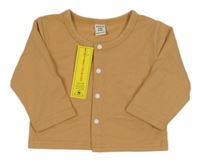 Nové - Hnědé propínací triko Shein