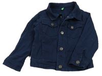 Tmavomodrá riflová bunda Benetton