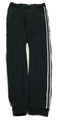 Černé tepláky s pruhy Name it