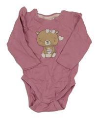 Starorůžové body s medvědem Ergee