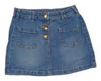 Modrá riflová sukně s kapsami C&A