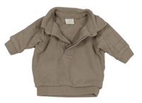 Hnědá polo mikina Next