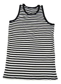 Černo-bílé pruhované tílko TCM