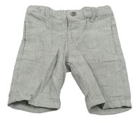 Modro-bílé vzorované plátěné kraťasy Denim Co.