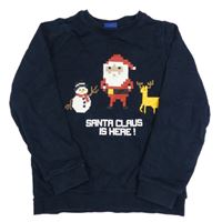 Tmavomodrá mikina se Santou Lupilu
