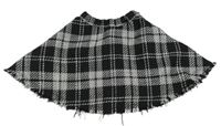 Černo-bílá kostkovaná úpletová sukně zn. H&M