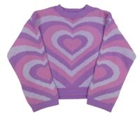 Růžovo-fialový vzorovaný svetr Primark