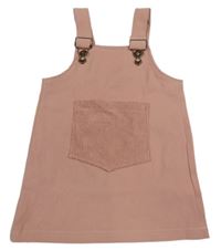 Starorůžové lehké laclové šaty s kapsou shein