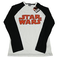 Nové - bílo-černé triko se StarWars 