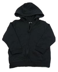 Černá propínací mikina s kapucí Nutmeg