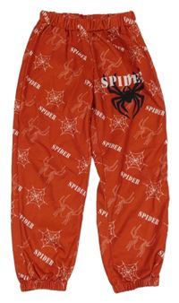 Červené lehké tepláky s nápisy - Spiderman shein