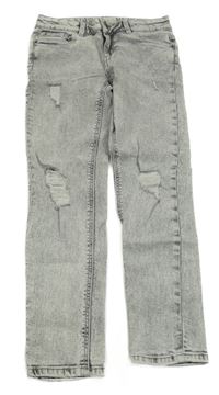 Šedé melírované skinny rifle C&A