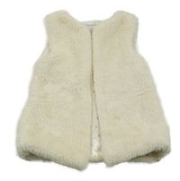 Smetanová kožešinová podšitá vesta Primark