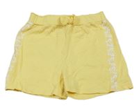Žluté kraťasy s motýlky Ergee