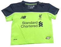 Neonově žluto-tmavošedé fotbalové tričko - Liverpool FC New Balance