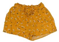 Hořčicové květované kraťasy Primark