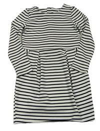 Černo-bílé pruhované šaty H&M