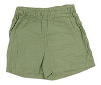 Zelené mušelínové kraťasy H&M