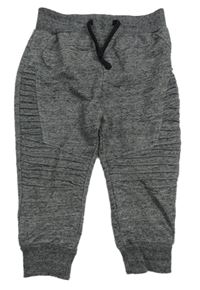 Tmavošedé melírované tepláky Primark