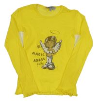 Žluté síťované triko s dívkou 