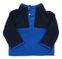 Tmavomodrá fleecová mikina Primark