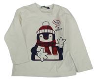 Bílé triko s tučňákem