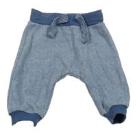 Tmavomodro-bílé pruhované tepláky F&F