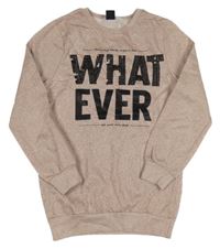 Růžová třpytivá mikina s nápisem Y.F.K.