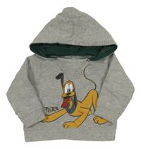 Šedá mikina s Plutem a kapucí C&A