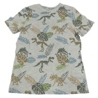 Světlešedo-barevné tričko s diny C&A