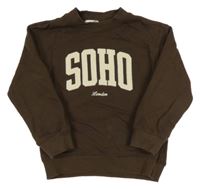 Hnědá mikina s nápisem H&M